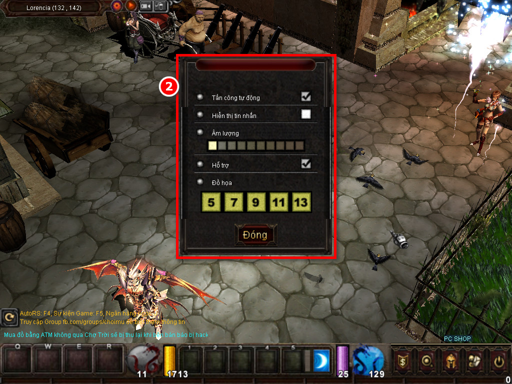 Chức năng chính của Game MU Thiên Tử Chức năng chính của Game MU Thiên Tử